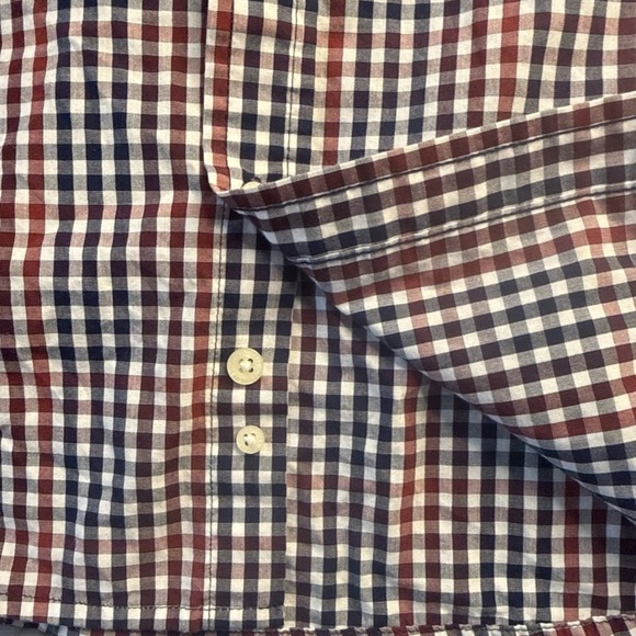 U.S. Polo Assn. Red, Navy & White Gingham Button-Down Shirt - Picture 9 of 11